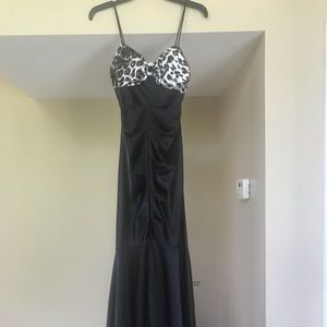 Leopard print top gown